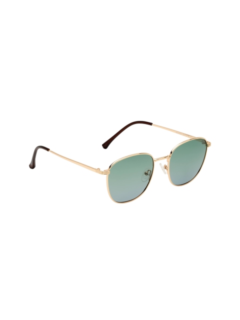 

KOSCH ELEMENTE Men Green Lens & Gold-Toned Aviator Sunglasses KST 22829 C1