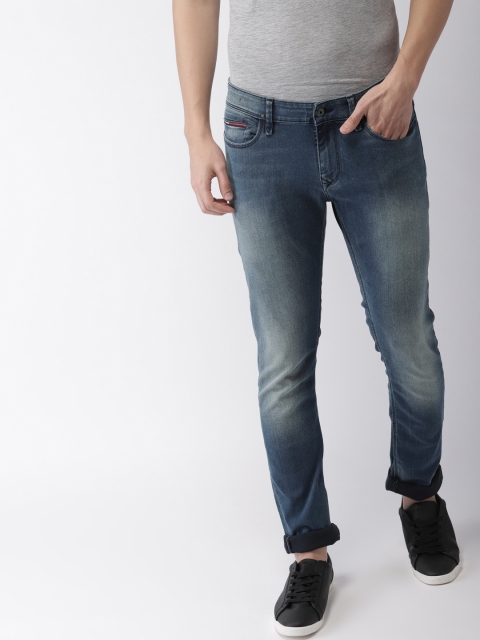 

Tommy Hilfiger Men Blue Skinny Fit Low-Rise Clean Look Stretchable Jeans