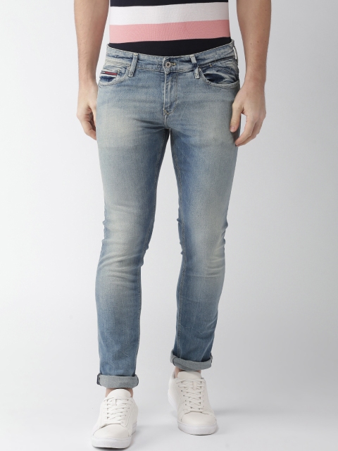 

Tommy Hilfiger Men Blue Skinny Fit Mid-Rise Clean Look Stretchable Jeans