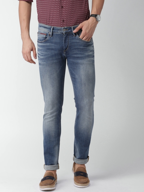 

Tommy Hilfiger Men Blue Slim Fit Low-Rise Clean Look Stretchable Jeans