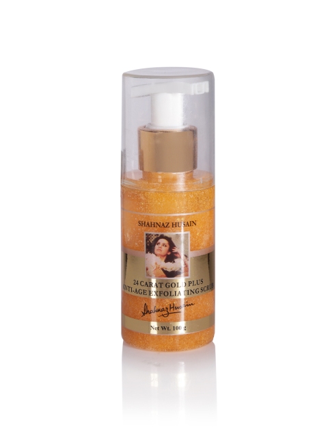 

Shahnaz Husain Women 24 Carat Gold Plus Anti-Ageing Exfoliating Scrub 100 g, Mustard