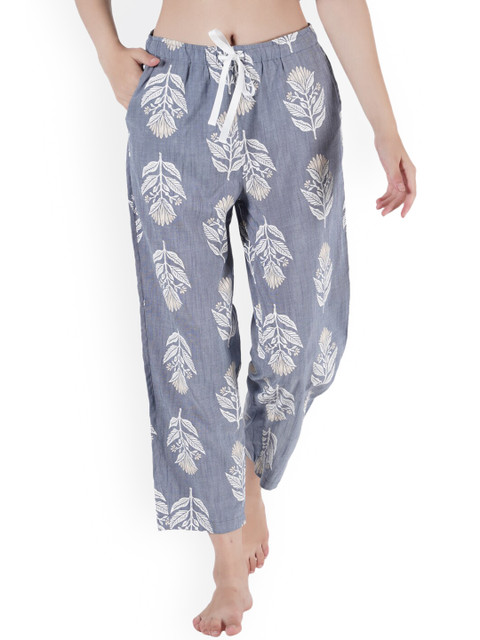 

Style Shoes Women Floral Printed Lounge Pants, Blue