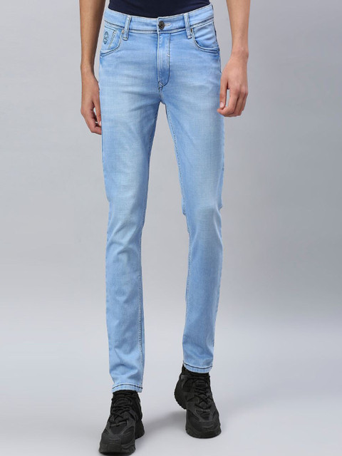 

ROCKING SWAMY Men Blue Slim Fit Light Fade Cotton Stretchable Jeans