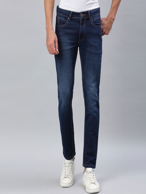 

ROCKING SWAMY Men Blue Cotton Slim Fit Light Fade Stretchable Jeans