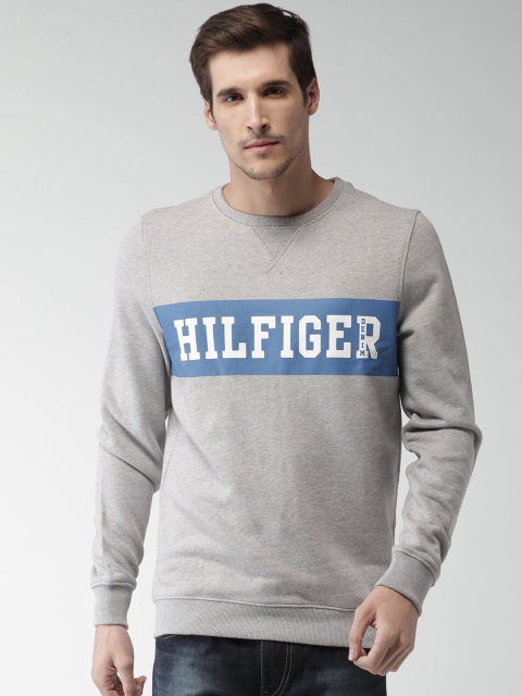 

Tommy Hilfiger Men Grey Printed Sweatshirt