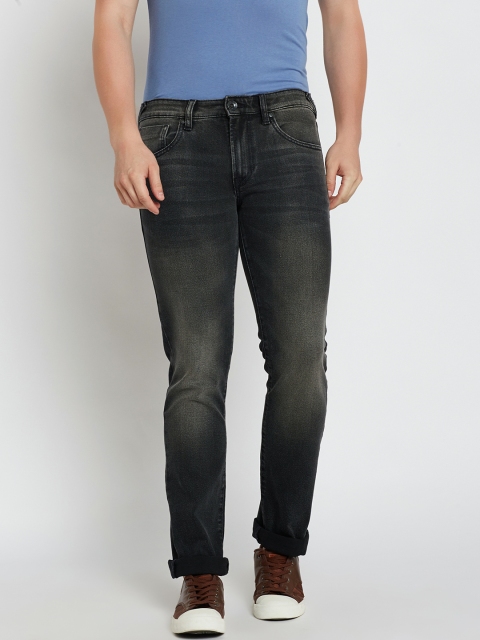 

Pepe Jeans Men Charcoal Grey Mid-Rise Clean Look Stretchable Jeans