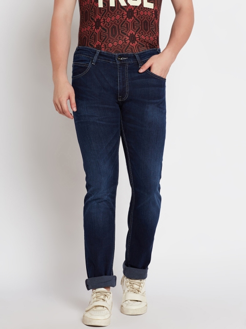 

Pepe Jeans Men Navy Blue Regular Fit Mid-Rise Clean Look Stretchable Jeans