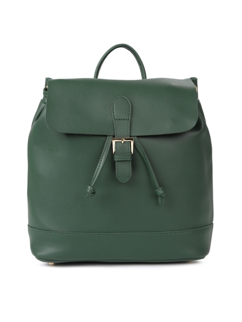 

ether Women Green Solid Backpack