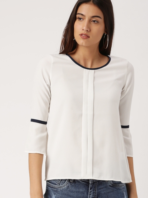

Ms.Taken by Kriti Sanon Women White Solid Top