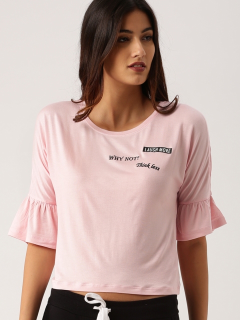 

Ms.Taken by Kriti Shanon Women Pink Solid Top