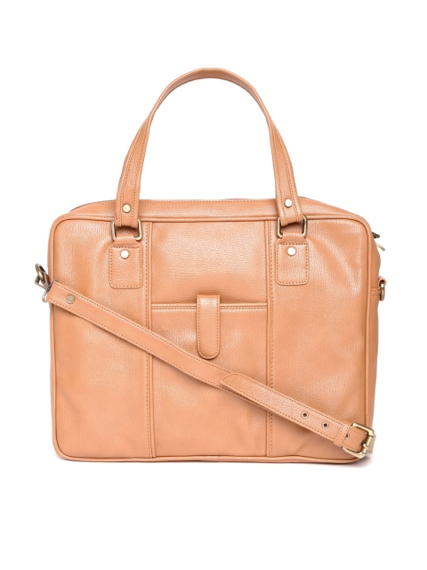 

Gauge Machine Unisex Tan Brown Laptop Bag with Sling Strap
