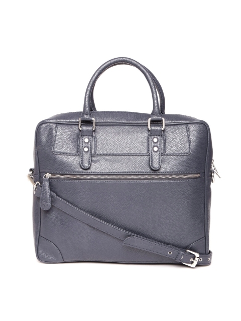 

Gauge Machine Unisex Navy Handcrafted Laptop Bag with Sling Strap, Navy blue