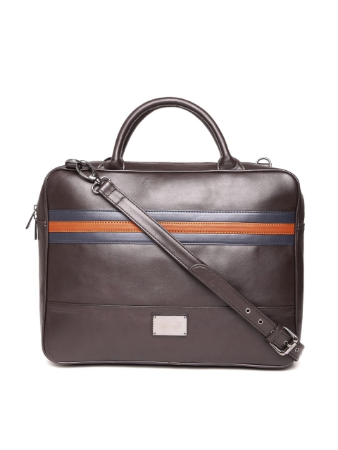 

Gauge Machine Unisex Brown Handcrafted Laptop Bag with Sling Strap
