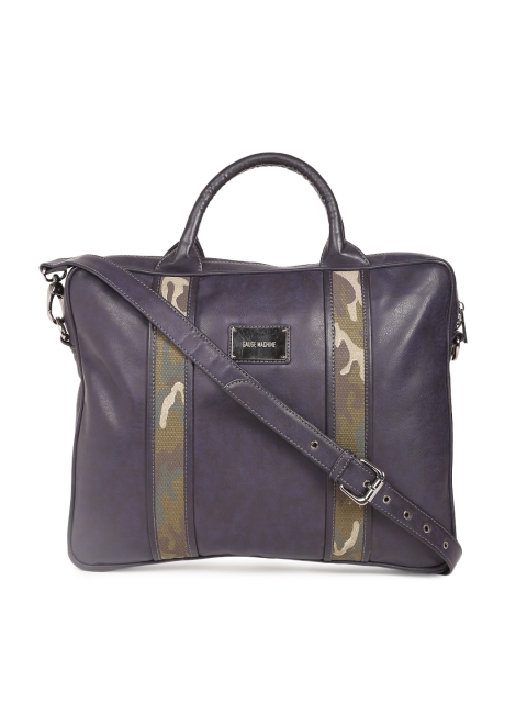 

Gauge Machine Unisex Navy Printed Laptop Bag, Navy blue