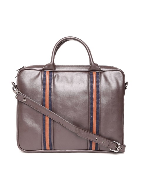 

Gauge Machine Unisex Brown Handcrafted Laptop Bag with Sling Strap