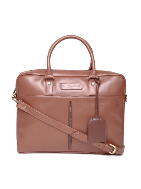 

Gauge Machine Unisex Brown Handcrafted Laptop Bag with Sling Strap
