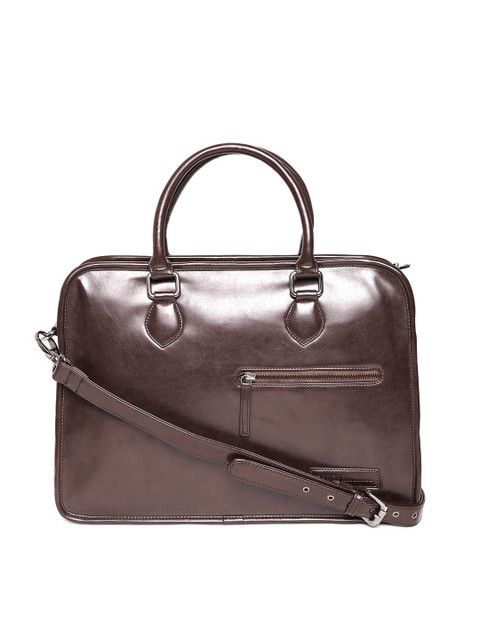 

Gauge Machine Unisex Dark Brown Laptop Bag with Sling Strap