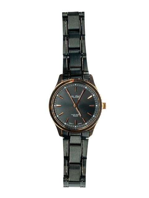 

Alba Men Black Printed Dial & Stainless Steel Straps Analogue Watch- ARX024X1