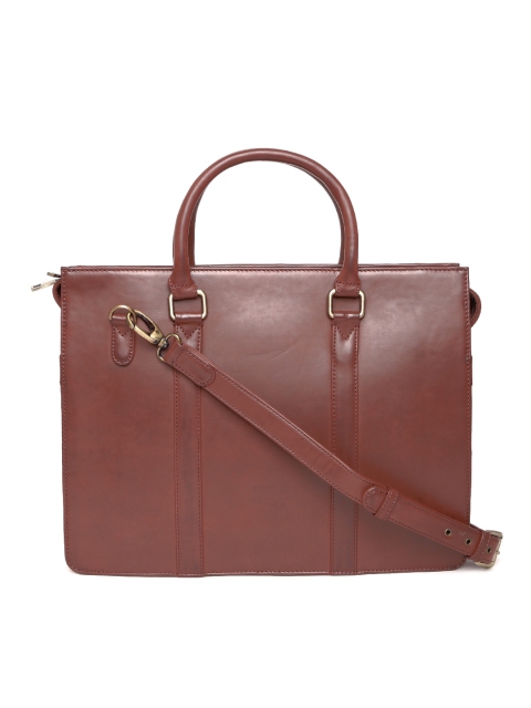 

Gauge Machine Unisex Brown Handcrafted Laptop Bag with Sling Strap