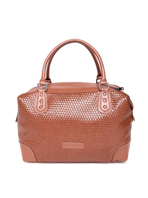 

Gauge Machine Unisex Brown Basketweave Duffel Bag