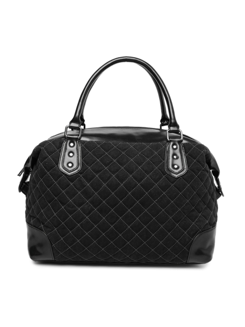 

Gauge Machine Unisex Black Quilted Duffel Bag