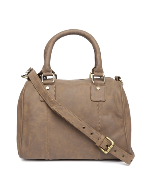 

Gauge Machine Brown Solid Handheld Bag with Sling Strap
