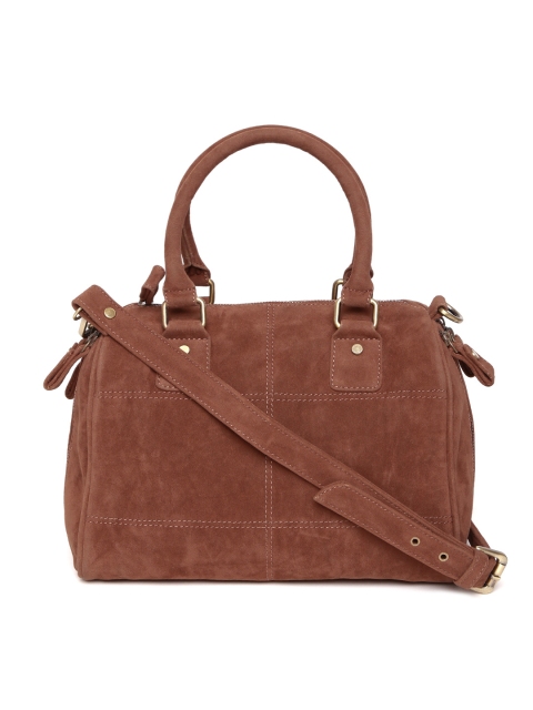 

Gauge Machine Brown Solid Handheld Bag with Sling Strap