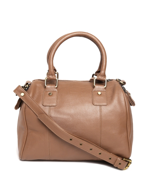 

Gauge Machine Brown Solid Handheld Bag with Sling Strap