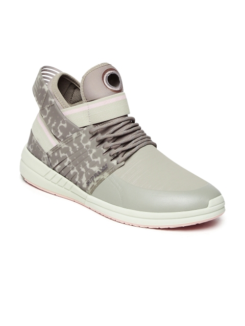 

Supra Men Taupe Printed Skytop V Mid-Top Sneakers