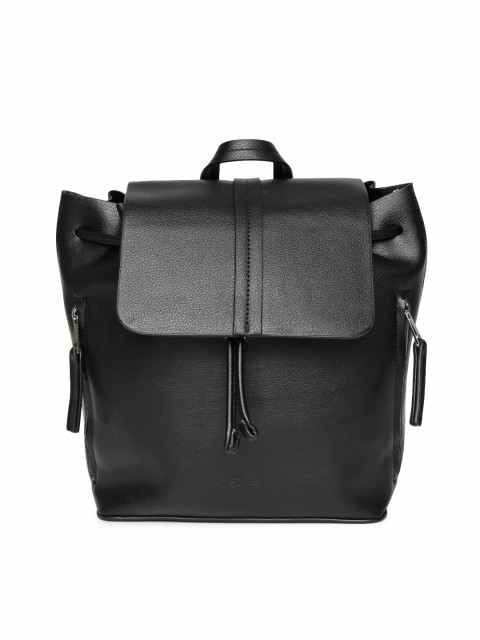 

ether Women Black Solid Backpack