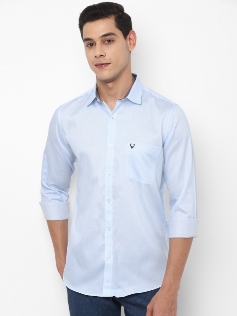 

Allen Solly Men Blue Slim Fit Casual Cotton Shirt