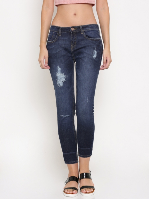 

Jealous 21 Women Blue Hottie Slim Fit Mid-Rise Mildly Distressed Stretchable Jeans