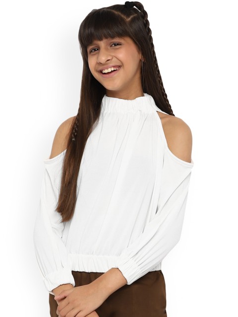 

SPUNKIES White Off Shoulder Top