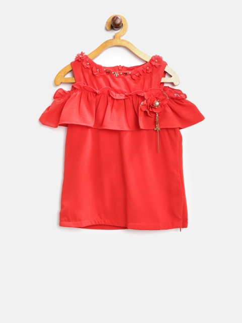 

Tiny Girl Red Solid Top