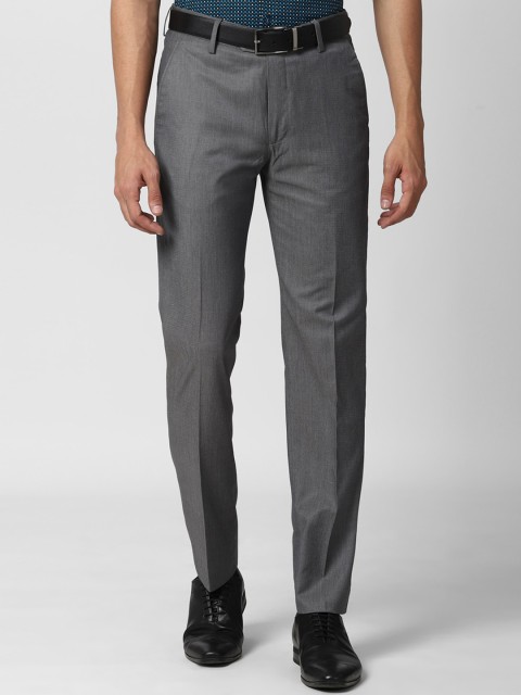 

Peter England Elite Men Grey Slim Fit Formal Trouser