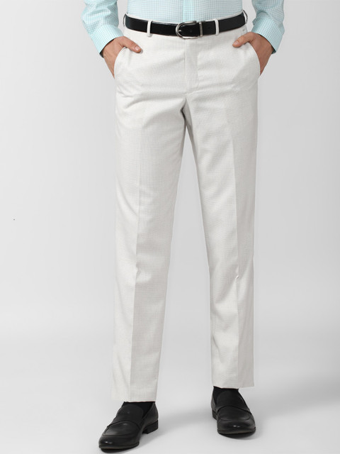 

Van Heusen Men White Formal Trouser