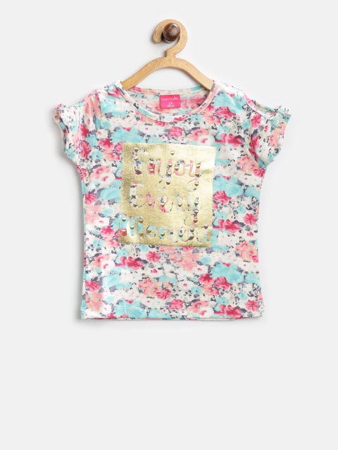 

Tiny Girl Multicoloured Printed Top, Multi