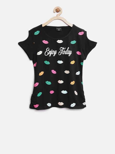 

Tiny Girl Black Printed Top