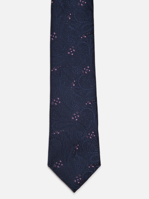 

Van Heusen Men Navy Blue Woven Design Ascot Tie