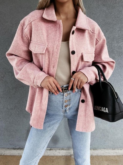 

BoStreet Women Pink Longline Tailored Jacket