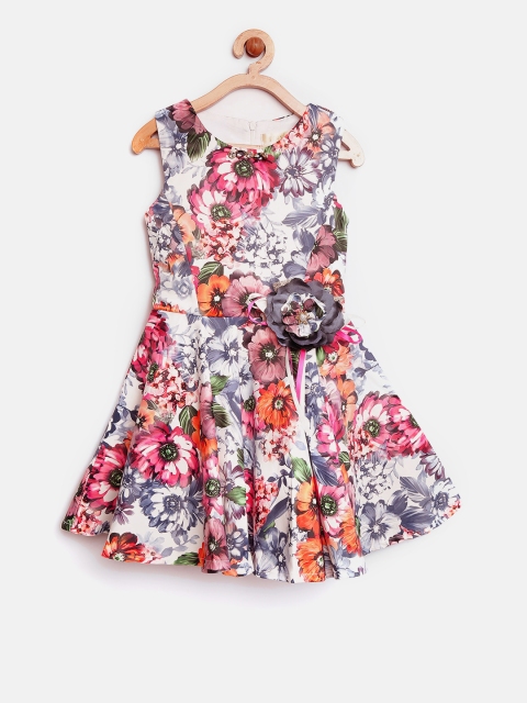 

Tiny Girl Girls Multicoloured Floral Print Fit & Flare Dress, Multi