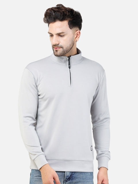 

COLVYNHARRIS JEANS Men Grey Solid Pullover