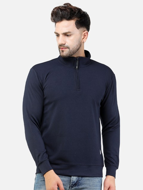 

COLVYNHARRIS JEANS Men Navy Blue Solid Pullover