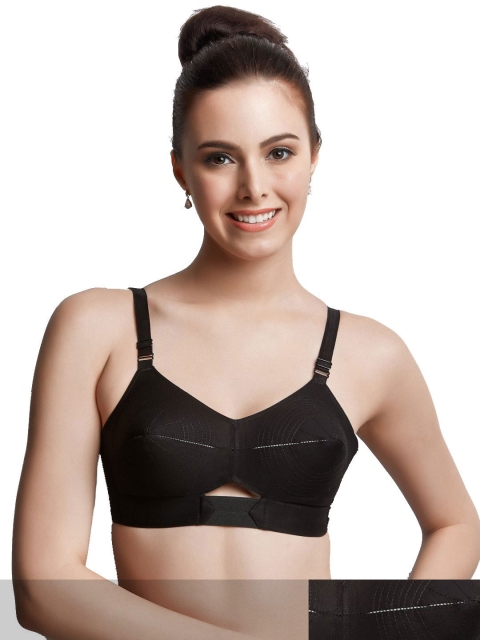 

Libertina Pack of 2 Black Non Padded Bra