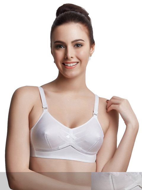 

Libertina Women Pack of 2 White Non Padded Cotton Bra