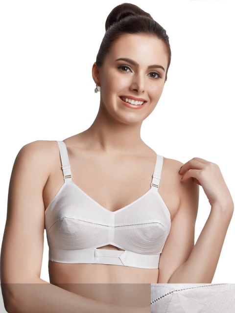 

Libertina Pack Of 2 White Non Padded Cotton Bra