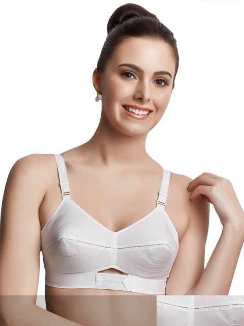 

Libertina Women Pack of 2 White Solid Non Padded T-Shirt Bra