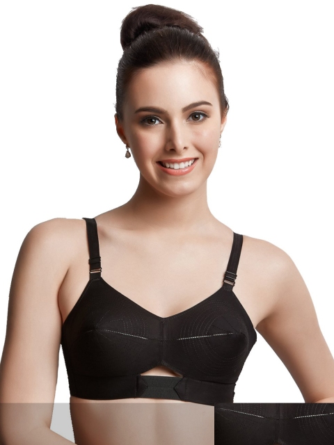 

Libertina Women Pack of 2 Black Non Padded Cotton Bra