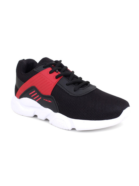 

Columbus Men Black & Red Mesh Lace-Ups Running Sports Shoes