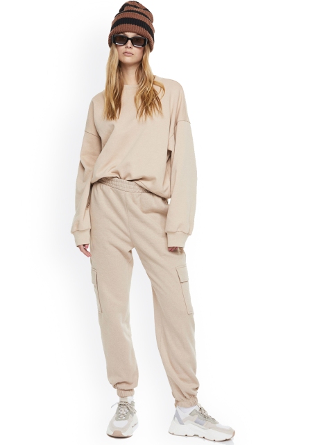 

H&M Women Beige Joggers